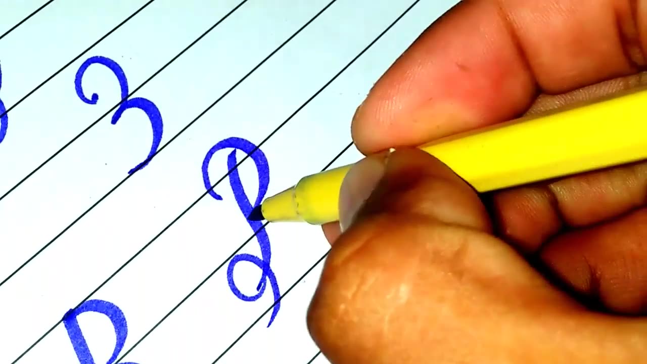 Letter B calligraphy _ Stylish B letter _ Fancey B _ Designs Of B _ How to write B in style