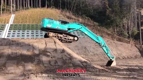 10 Extreme Dangerous Idiots Excavator Operator Skills - Fastest Climbing Excavator Machines Driving