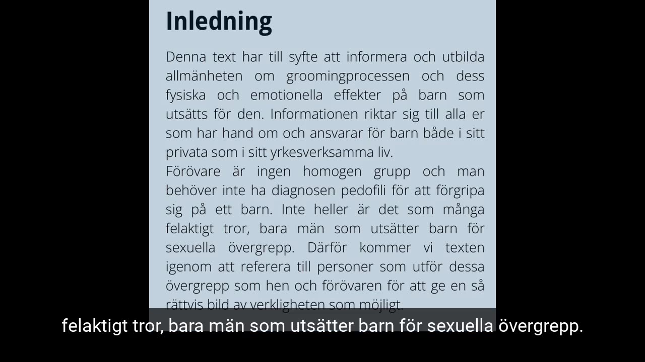 GROOMINPROCESSENS 7 STEG DEL 1