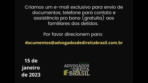 Advogados de Direita pedem informações a população sobre desaparecidos em Brasília