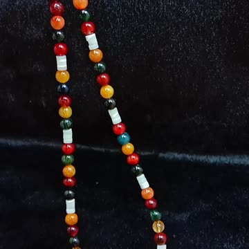 Colorful Rutilated quartz and mop spiny oyster Ametrine pendant necklace gemstone jewelry04