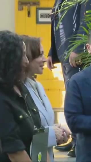 VP Harris cluelessly applauded and nodded in agreement to a song that protested against her