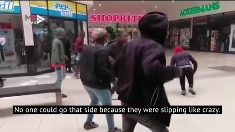 Slippery floor oil prank