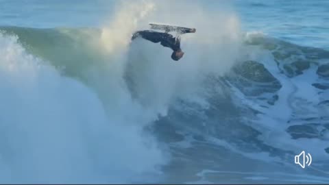 "Riding the Waves: Surfer's Epic Tricks with the Ocean"