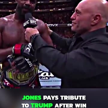 Jon JONES Pays Tribute to TRUMP After UFC Win ✝️🔥