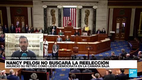 Informe desde Washington Nancy Pelosi renuncia al liderazgo demócrata en la Cámara • FRANCE 24