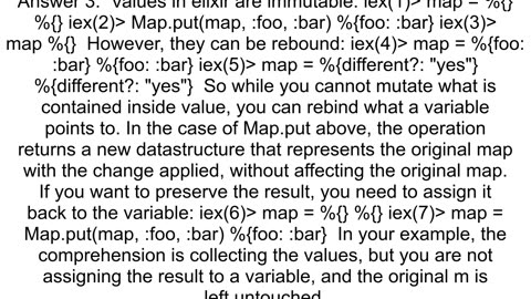 Comprehension using a collector does not collect its data