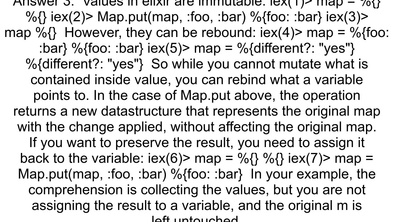 Comprehension using a collector does not collect its data