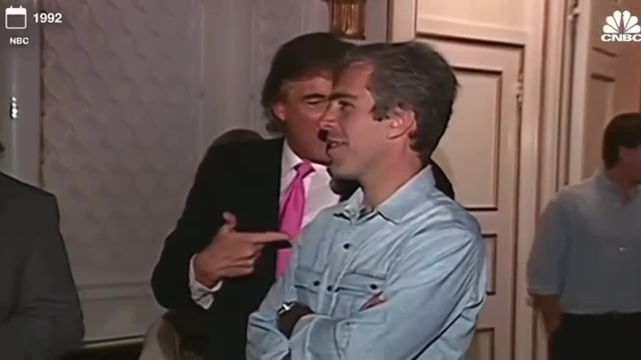 Trump intentionally mocking Epstein with a Pedo hand motion & pointing at him like a gun.