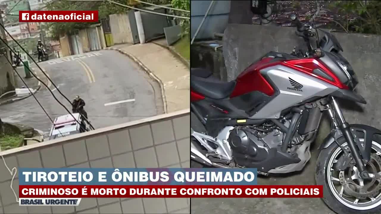 Tiroteio intenso e bandido morto