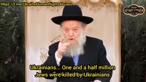JEWISH RABBI: "Zelensky is the initiator of the war!"