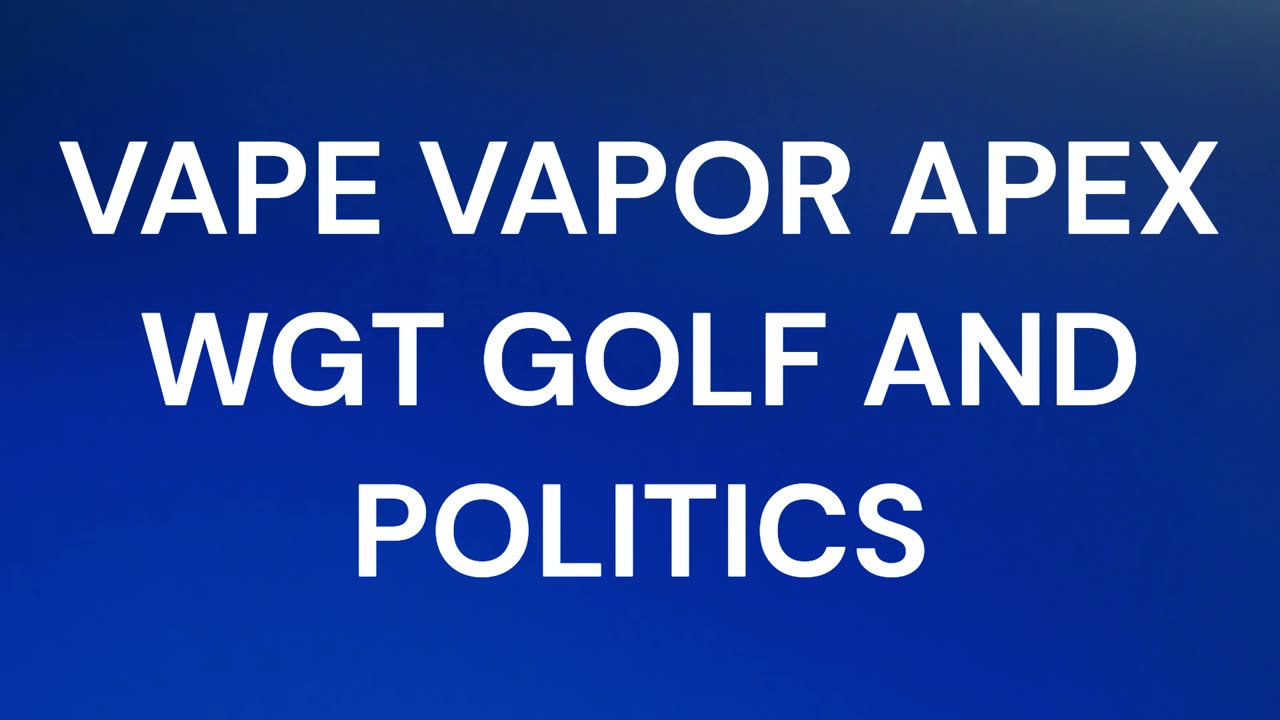 VAPING MY A.. OFF !!! GRINDING APEX LEGENDS FROM EA GAMING !!! & POLITICS.