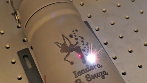 Laser engraving stanley cup