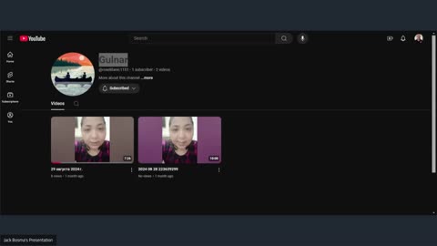 Gulnar Is On YouTube-Please Support!