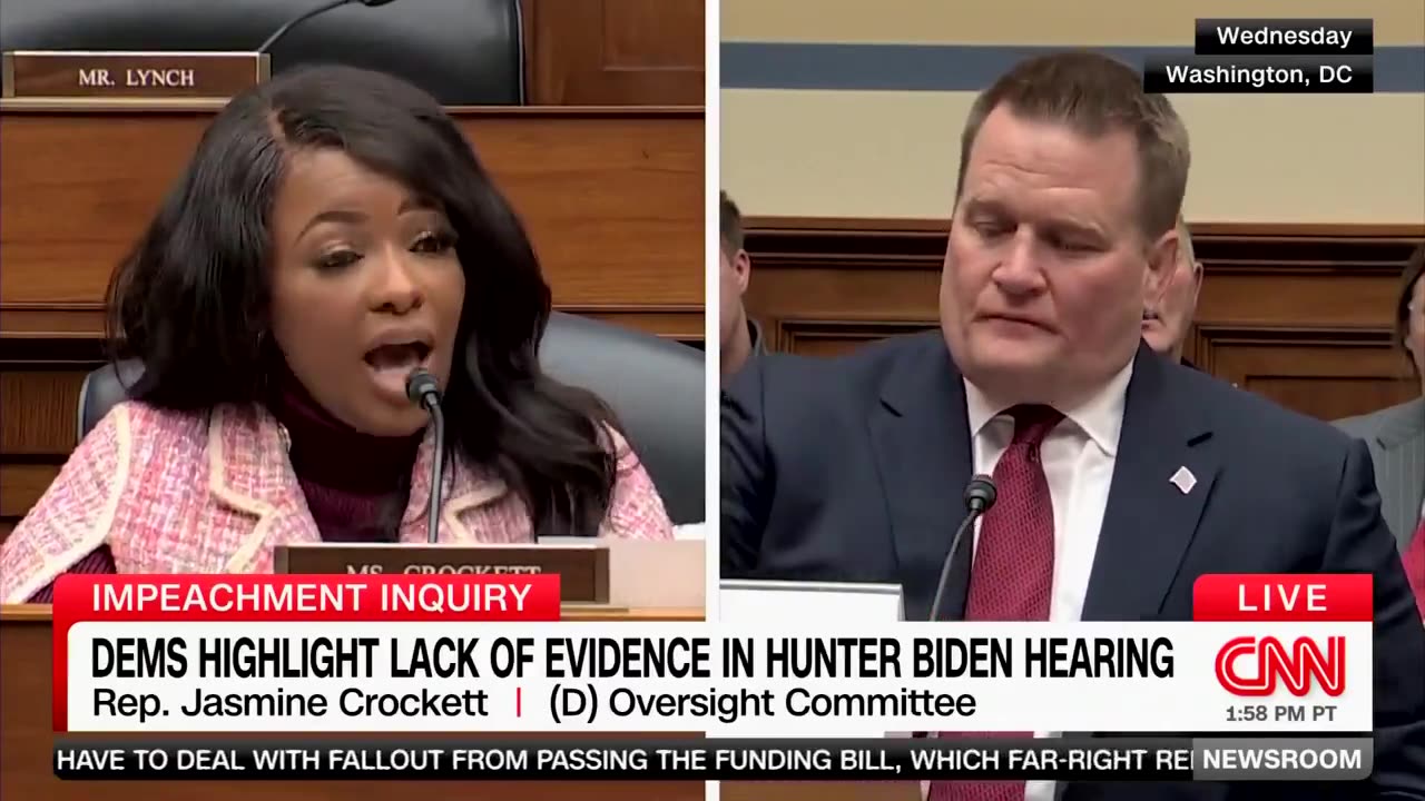 Rep. Crockett is upset that her Democrat colleagues were called liars to their faces