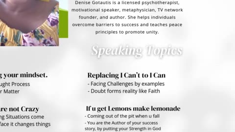 Contact me to speak in your area