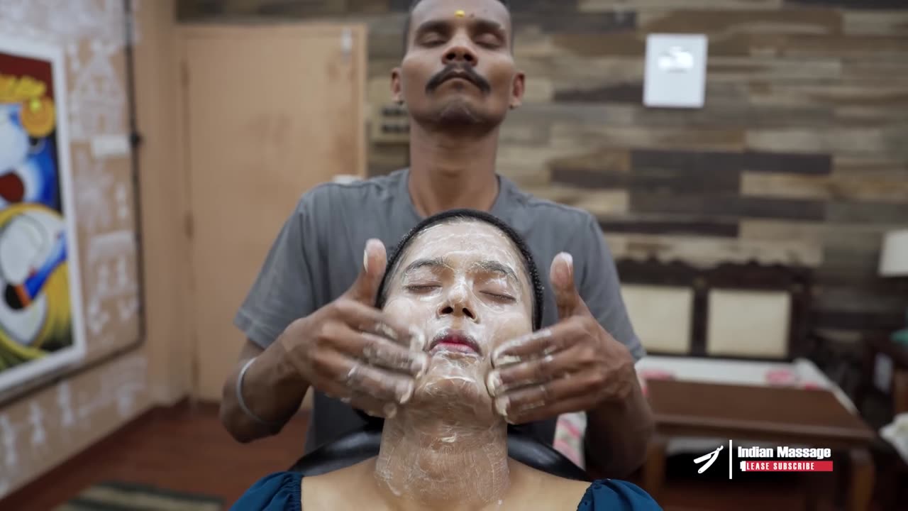 Master Cracker Relaxing Face Massage Sleep _ Indian Massage