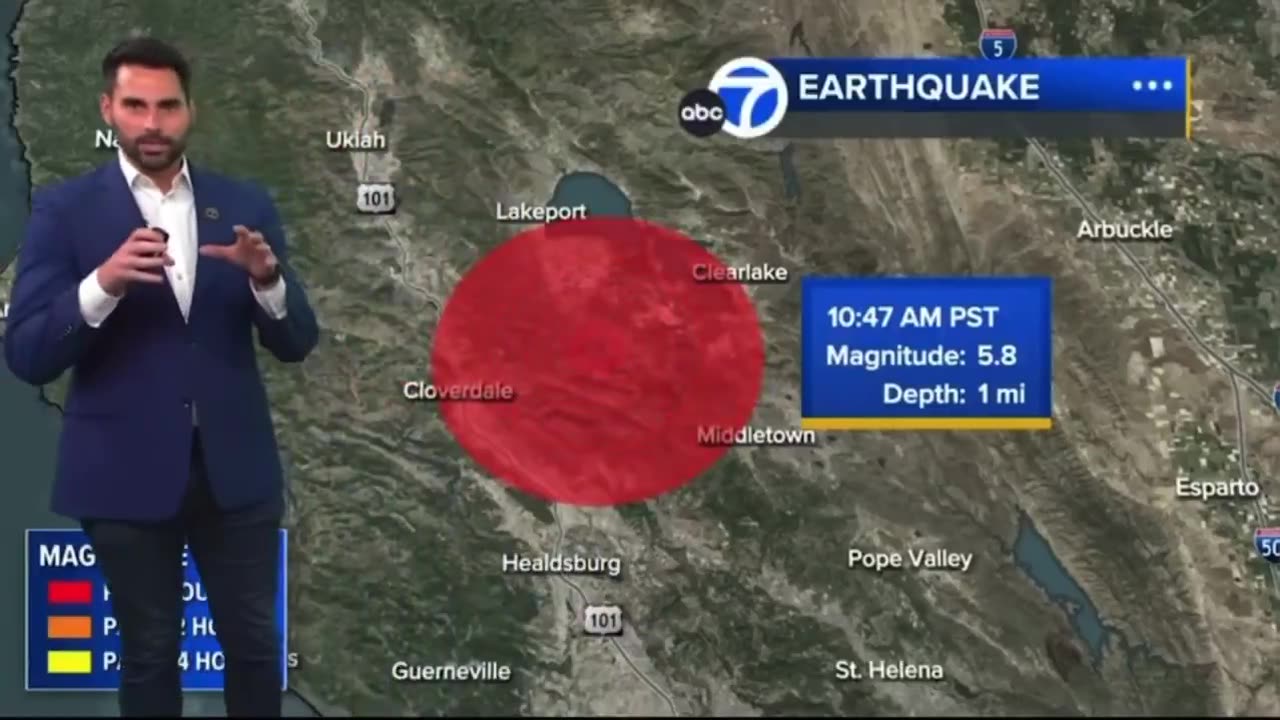 ❗️Multiple earthquakes hit California, the largest one reaching a 7.3 magnitude.