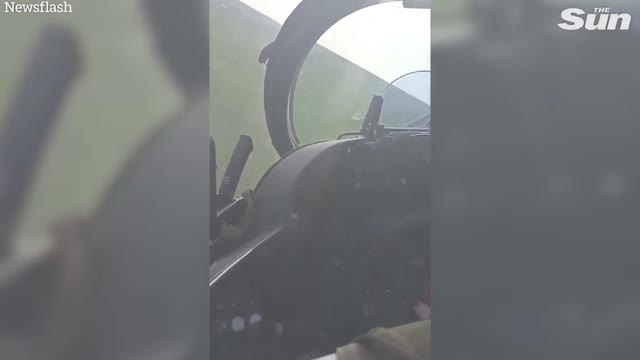 Ukrainian combat helicopter fires flurry of missiles at Russian forces
