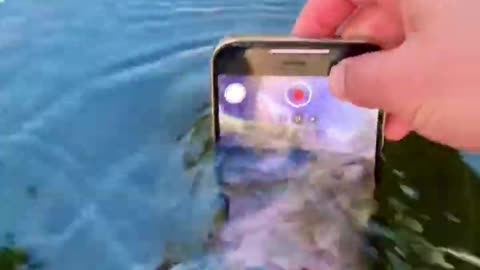 Nature looking so 😍 mobile shoot under water 🌊
