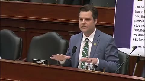 Matt Gaetz SLAMS Biden Appointee For Failing To Recognize Blatant Racism