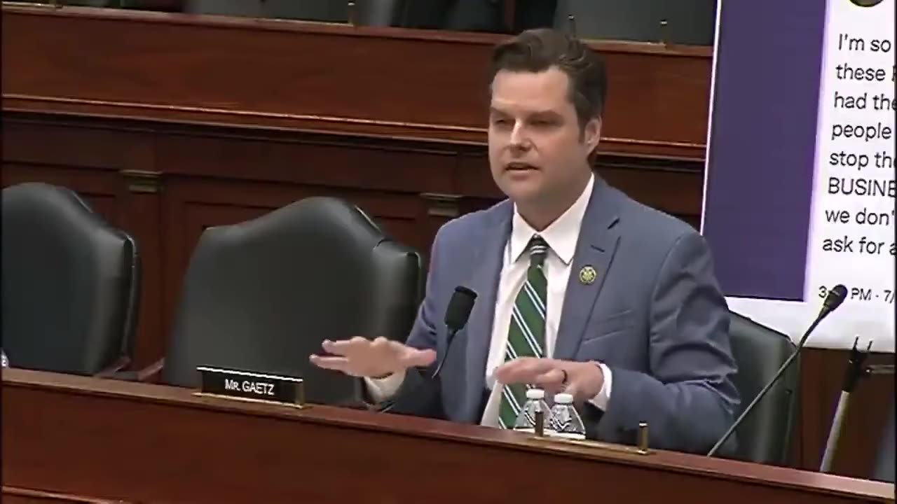 Matt Gaetz SLAMS Biden Appointee For Failing To Recognize Blatant Racism