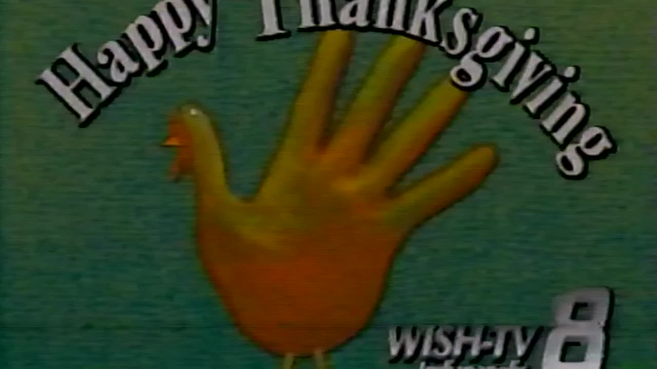 November 22, 1990 - WISH Indianapolis Happy Thanksgiving Bumper