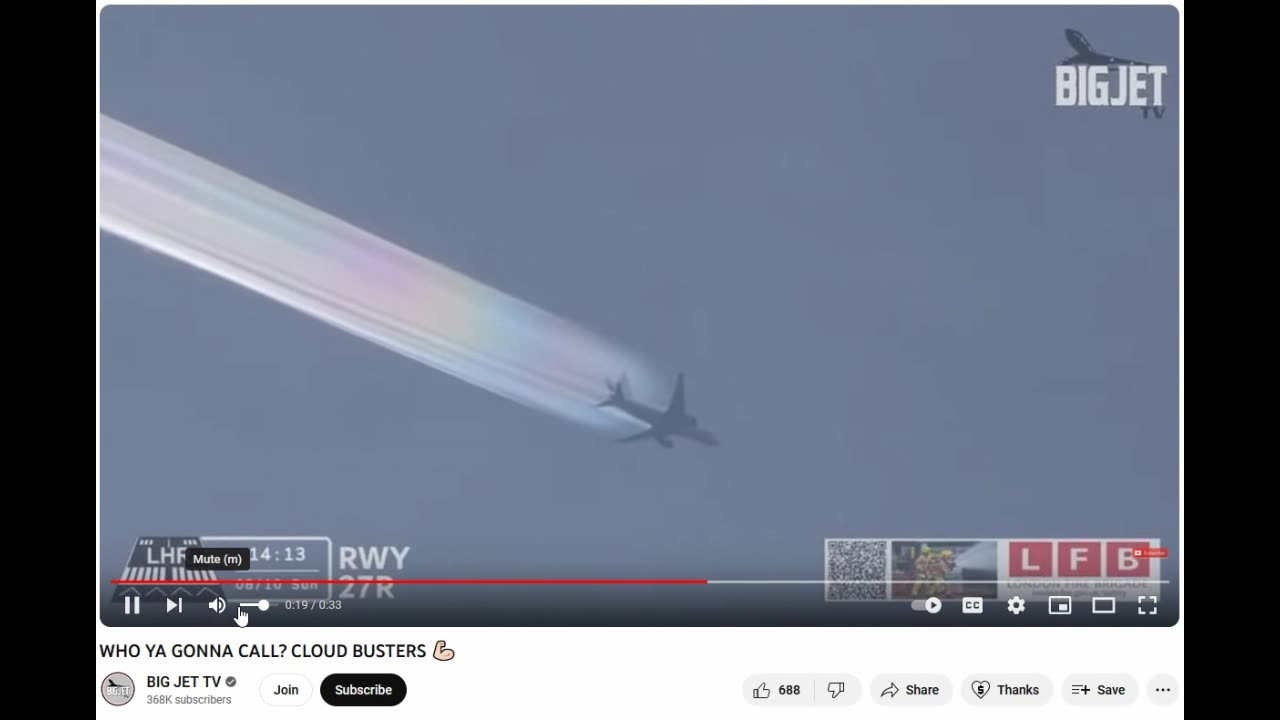 BIG JET TV spots chemtrails.