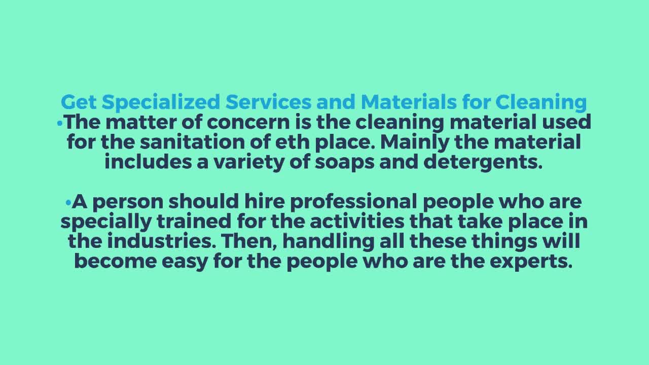 How to Use Industrial Sanitation Equipment