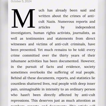 EXPOSING ANTI-CULT TERRORISM!