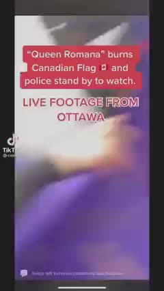 Burning flags in Canada