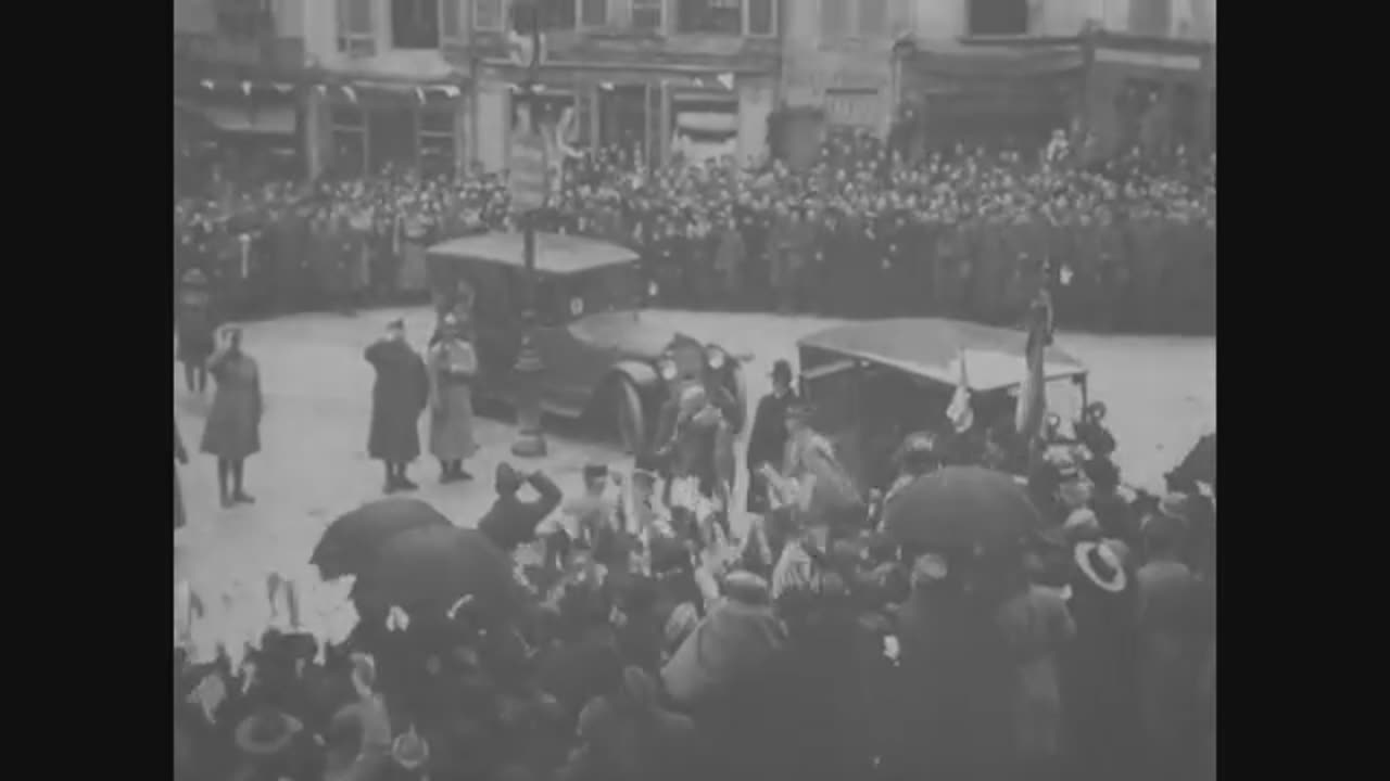 President Woodrow Wilson Visits Chaumont France December 25 1918