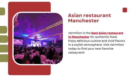 Asian restaurant Manchester