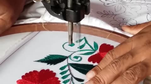 Embroidery easy flower Design ( machine embroidery )