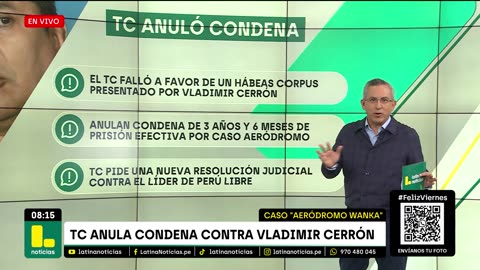 ¿Qué pasará con Vladimir Cerrón luego de que anularan condena por caso Aeródromo Wanka?