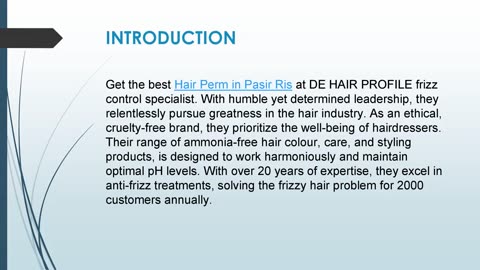 Get the best Hair Perm in Pasir Ris