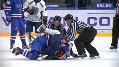 KHL Fights: Ilya Kovalchuk VS Evgeny Orlov