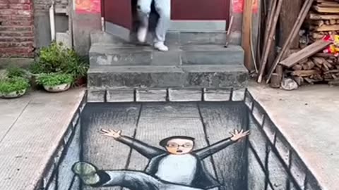 3D street art Painting