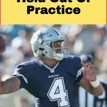 Dak Prescott Held Out Of Practice