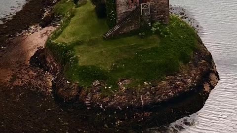 Lonely castle on a small island