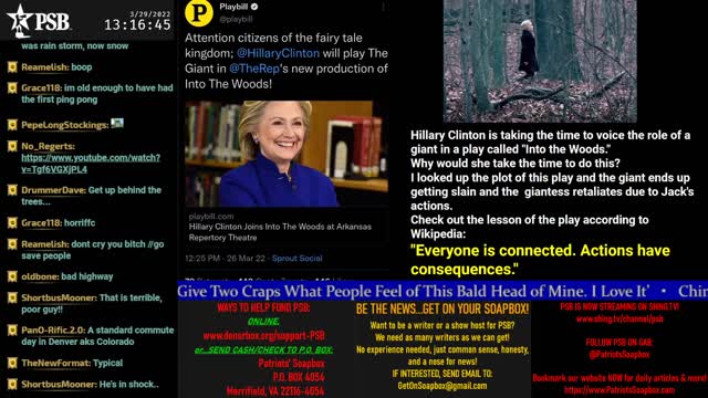 2022-03-29 13:00 EDT - "You Don't Say? Gang": with Nurse Nett, No Regerts, Maj WTF & more