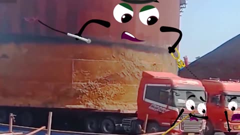 Car Crashes Cars vs Rails - Compilation Fun Situations - Happy Doodles