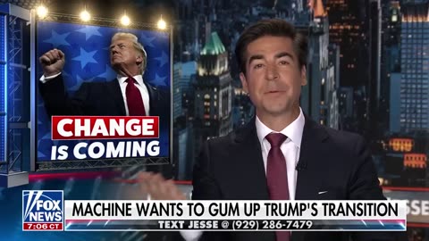 Jesse Watters The media is on it's heels for the first time