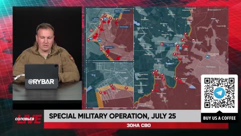 ►🇷🇺🇺🇦🚨❗️⚡️ Rybar Review of the Special Military Operation on July 25 2024