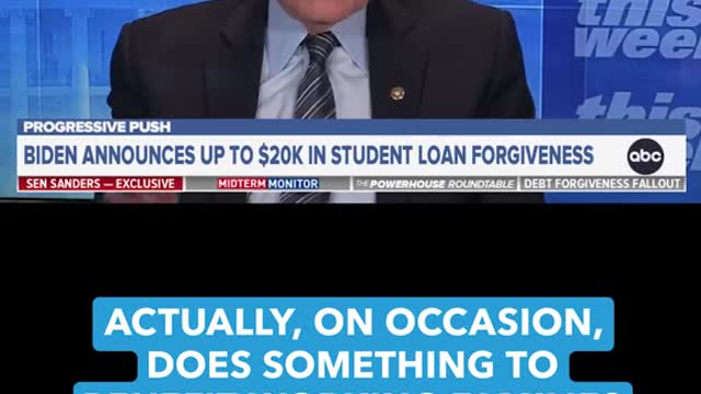 Sanders pushes back on