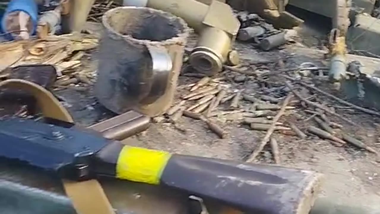 Destroyed T-64BV of the Armed Forces of Ukraine near Belogorovka, LPR