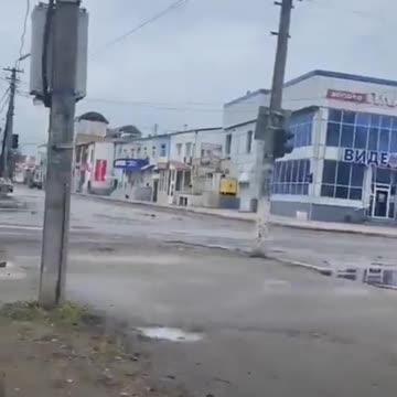 Russia Ukraine War Building Wall Explodes over Soldier's