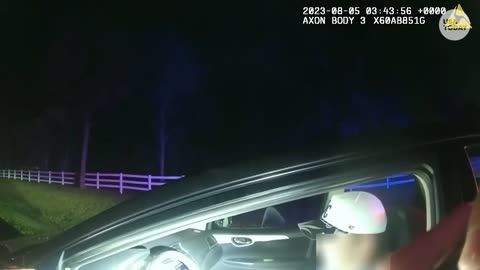 Speeding ticket turns comforting when deputy hugs distressed driver | USA today