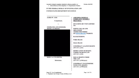 James Yoo_s Amended Criminal Complaint to FBI DOJ in 2021 (Redacted)