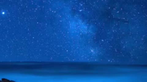 🌊🌌Majestic Night Ocean: A Breathtaking View🌊✨